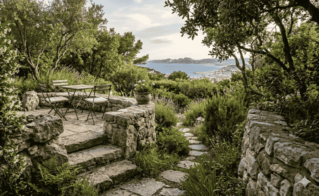 "Découvrez comment allier esthétique et durabilité en créant une terrasse en pierre naturelle élégante et résistante."